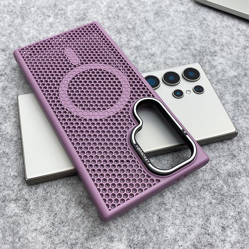 Samsung S25 Ultra Breathable Honeycomb Magnetic Phone Case with Lens Stand S24 Plus S23 S23 Ultra
Samsung S25 Ultra Breathable Honeycomb Magnetic Phone Case with Lens Stand S24 Plus S23 S23 Ultra