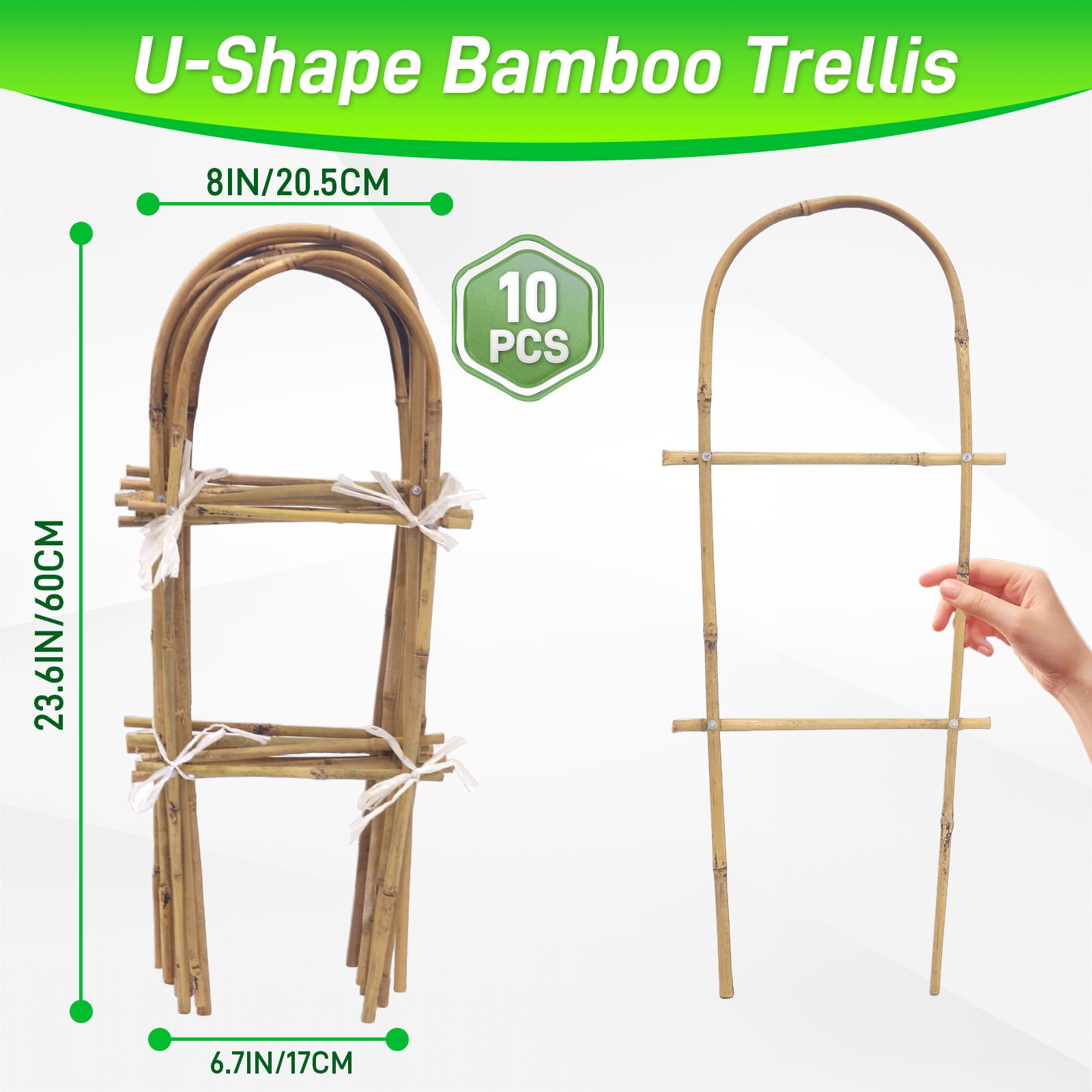10pcs Bamboo U Trellis,2FT Ladder Small Plant Support Trellis for Climbing Plants United States
10pcs Bamboo U Trellis,2FT Ladder Small Plant Support Trellis for Climbing Plants United States