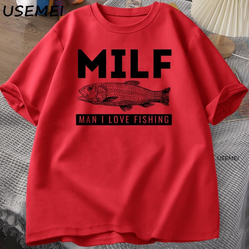 FISHING MILF Tshirt Funny Fish Designer Clothes Cotton Short Sleeves Tshirt Unisex Casual Base Top Oversized T Shirt Male Clothes S
FISHING MILF Tshirt Funny Fish Designer Clothes Cotton Short Sleeves Tshirt Unisex Casual Base Top Oversized T Shirt Male Clothes S
