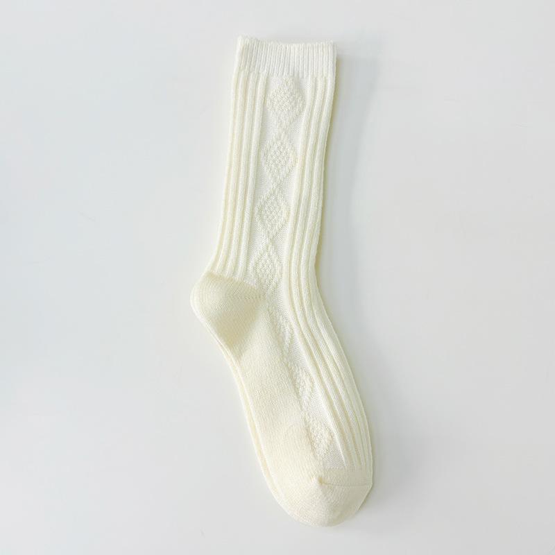 Wool Socks for Women, Thick and Warm Mid-calf Socks for Autumn and Winter. Milk Coffee-colored Long Stockings Paired with Furry Slippers Are Trendy 1 pair білий
Wool Socks for Women, Thick and Warm Mid-calf Socks for Autumn and Winter. Milk Coffee-colored Long Stockings Paired with Furry Slippers Are Trendy 1 pair білий