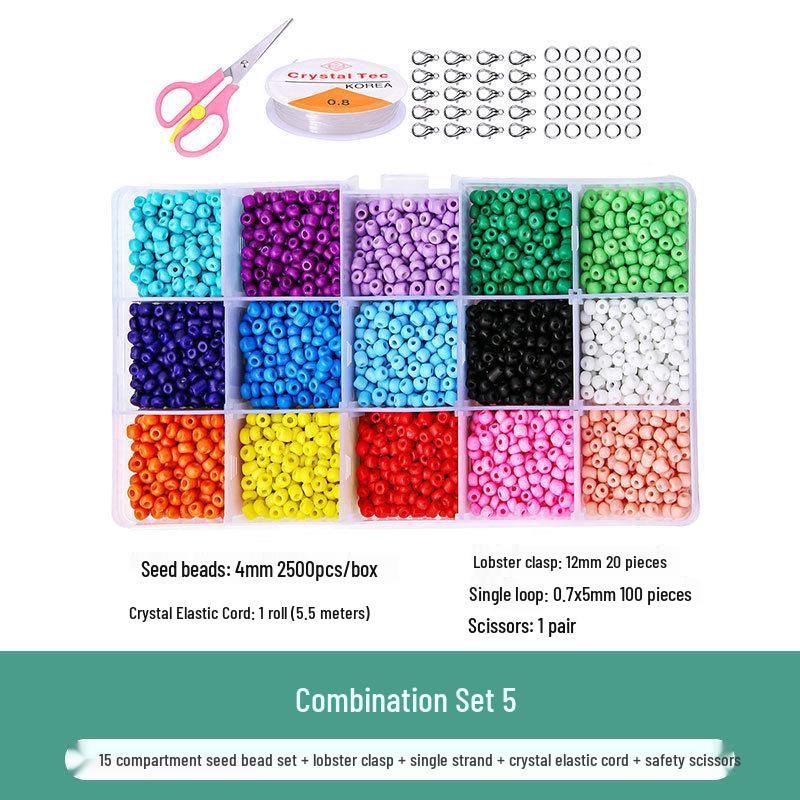 Набор для изготовления ожерелья и браслета из стекляруса 24 цветов с застежкой-лобстером
Набор для изготовления ожерелья и браслета из стекляруса 24 цветов с застежкой-лобстером