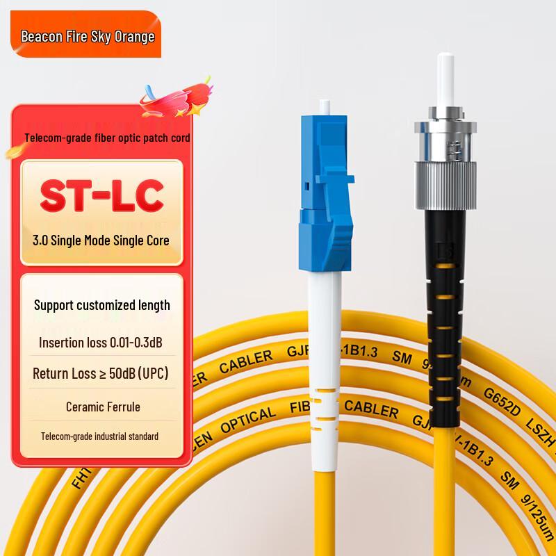 Fenghuo Tiancheng Telecom-grade LSZH Fiber Optic Patch Cable 5m
Fenghuo Tiancheng Telecom-grade LSZH Fiber Optic Patch Cable 5m
