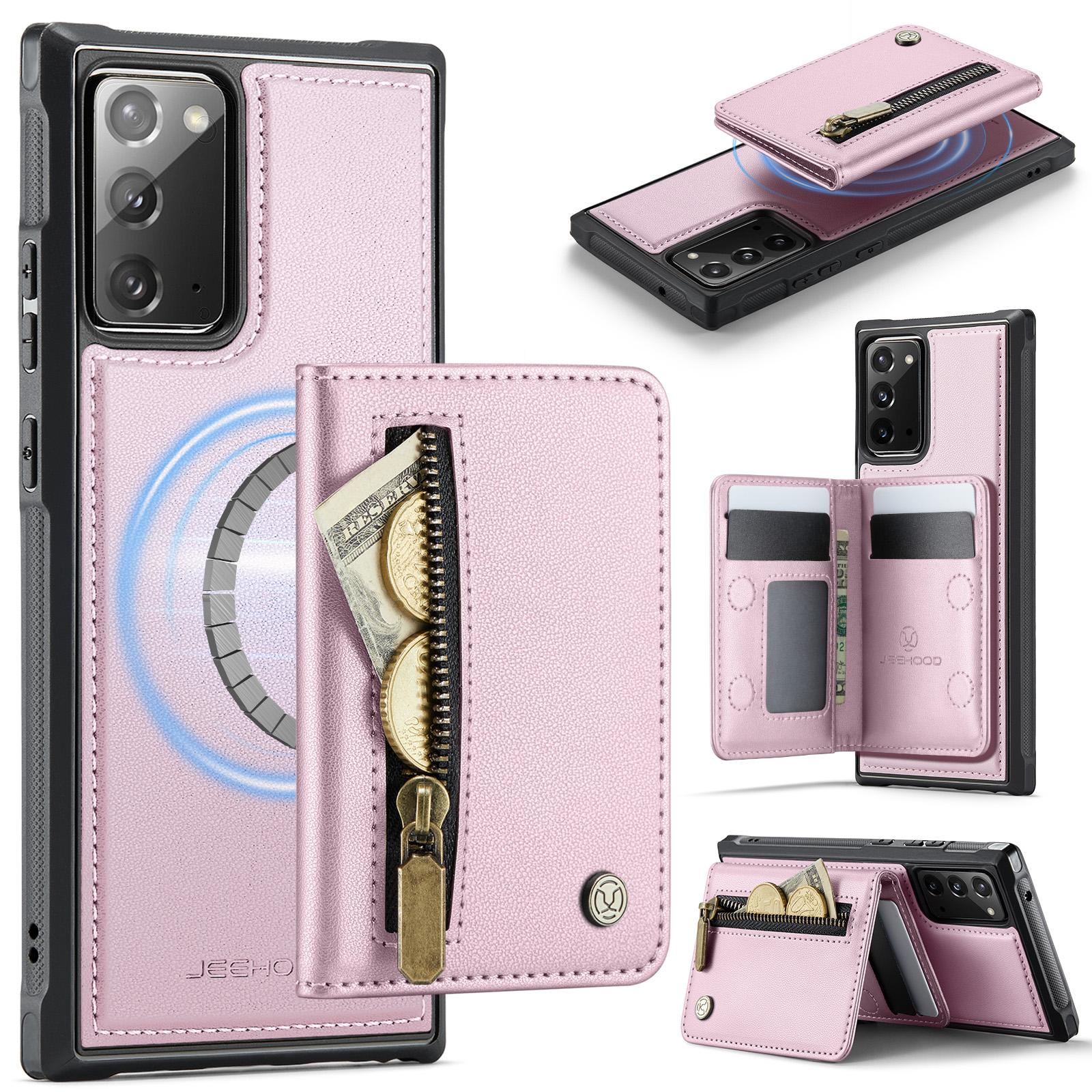 For Samsung Galaxy Note20 Case JEEHOOD J12 Magnetic Detachable Zipper Wallet Kickstand Leather Back Cover Magnetic Case
For Samsung Galaxy Note20 Case JEEHOOD J12 Magnetic Detachable Zipper Wallet Kickstand Leather Back Cover Magnetic Case