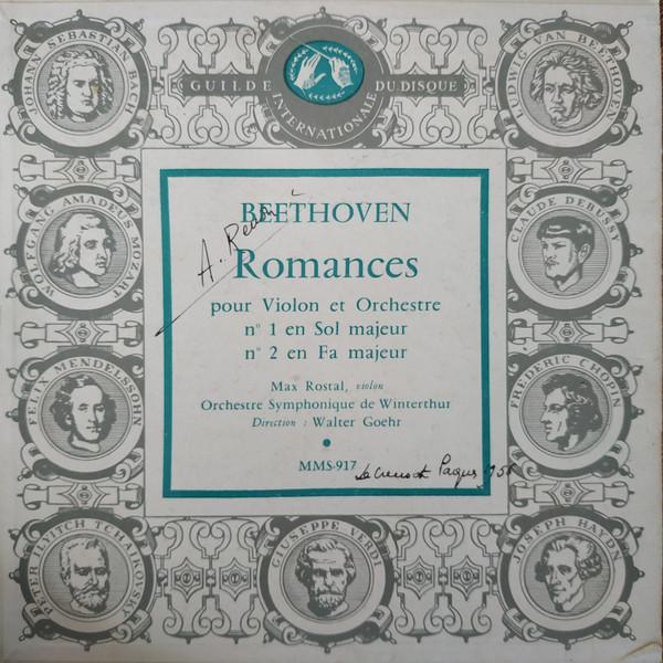 7inch Record LUDWIG VAN BEETHOVEN WINTERTHUR S Beethoven Romances pour Violon MMS917 GUILDE INTERNAT France Classical Used
7inch Record LUDWIG VAN BEETHOVEN WINTERTHUR S Beethoven Romances pour Violon MMS917 GUILDE INTERNAT France Classical Used