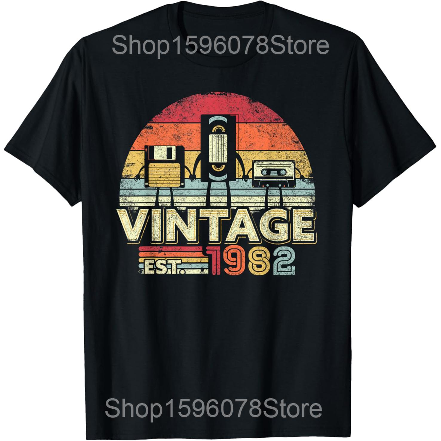 Vintage 1982 44th Birthday Cassette Tape T Shirts Unisex Women Cotton Humor Streetwear Tee Shirt Short Sleeve Unisex Loose Clothing S
Vintage 1982 44th Birthday Cassette Tape T Shirts Unisex Women Cotton Humor Streetwear Tee Shirt Short Sleeve Unisex Loose Clothing S