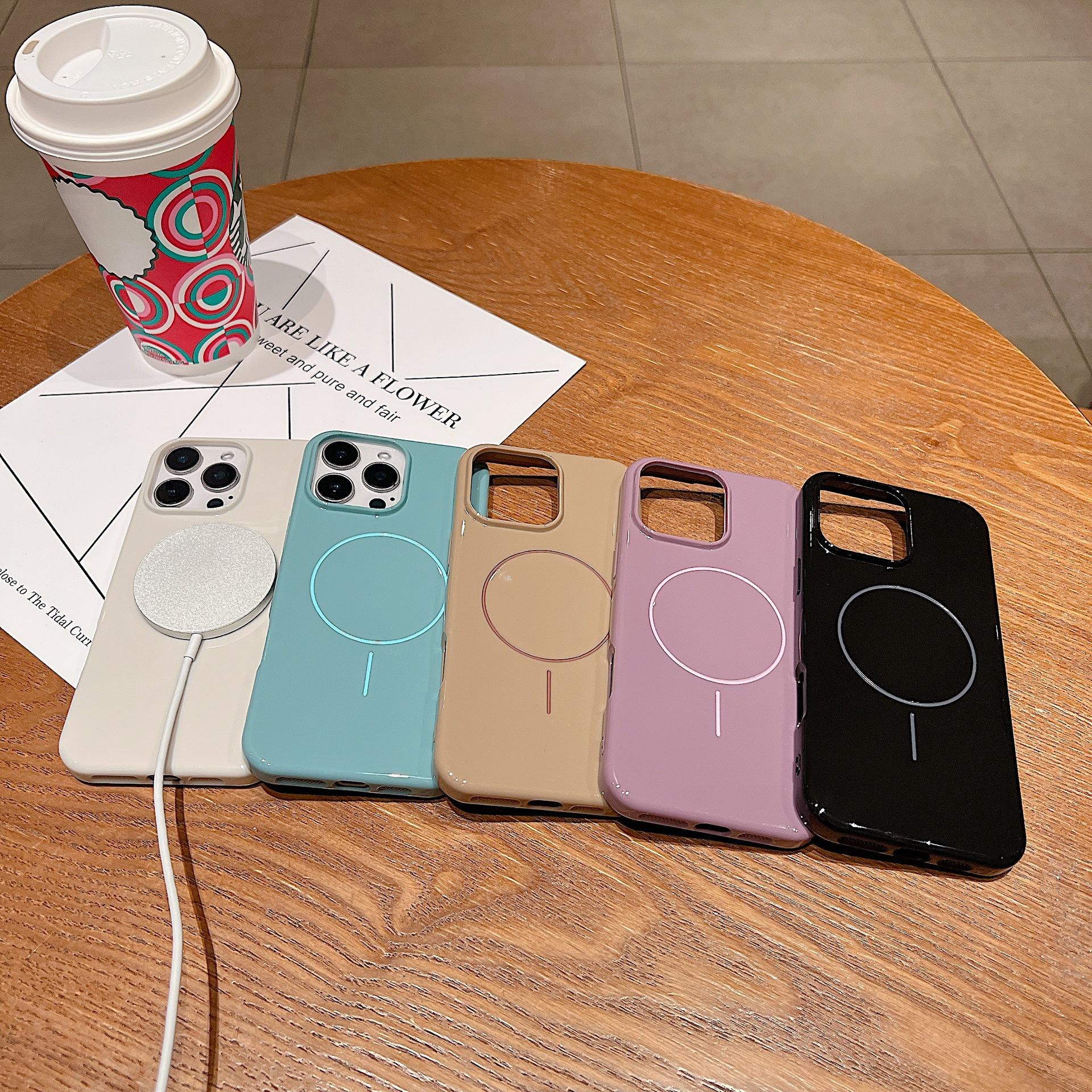 Suitable for IP16PM Phone Cases, Fine Ring Magnetic Attraction Apple 14/13 Simple Solid Color Glossy Silicone Protective Case Apple 11
Suitable for IP16PM Phone Cases, Fine Ring Magnetic Attraction Apple 14/13 Simple Solid Color Glossy Silicone Protective Case Apple 11