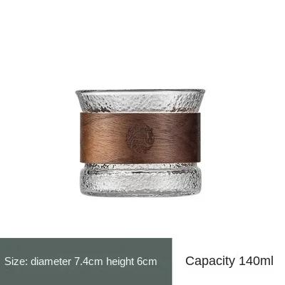 Transparent Glass Tea Cup with Wood Enclosure Vintage Sake Cup Kung Fu Small Teacup Clear Coffee Mugs Espresso Cups Gift Ideas 140ML
Transparent Glass Tea Cup with Wood Enclosure Vintage Sake Cup Kung Fu Small Teacup Clear Coffee Mugs Espresso Cups Gift Ideas 140ML