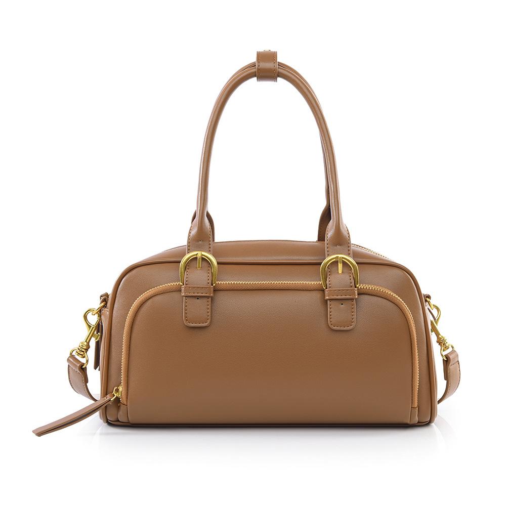 Handbag, New Retro Bowling Bag, Women s Niche Fashion Bag, Large Capacity Commuting Shoulder Crossbody Bag коричневий
Handbag, New Retro Bowling Bag, Women s Niche Fashion Bag, Large Capacity Commuting Shoulder Crossbody Bag коричневий