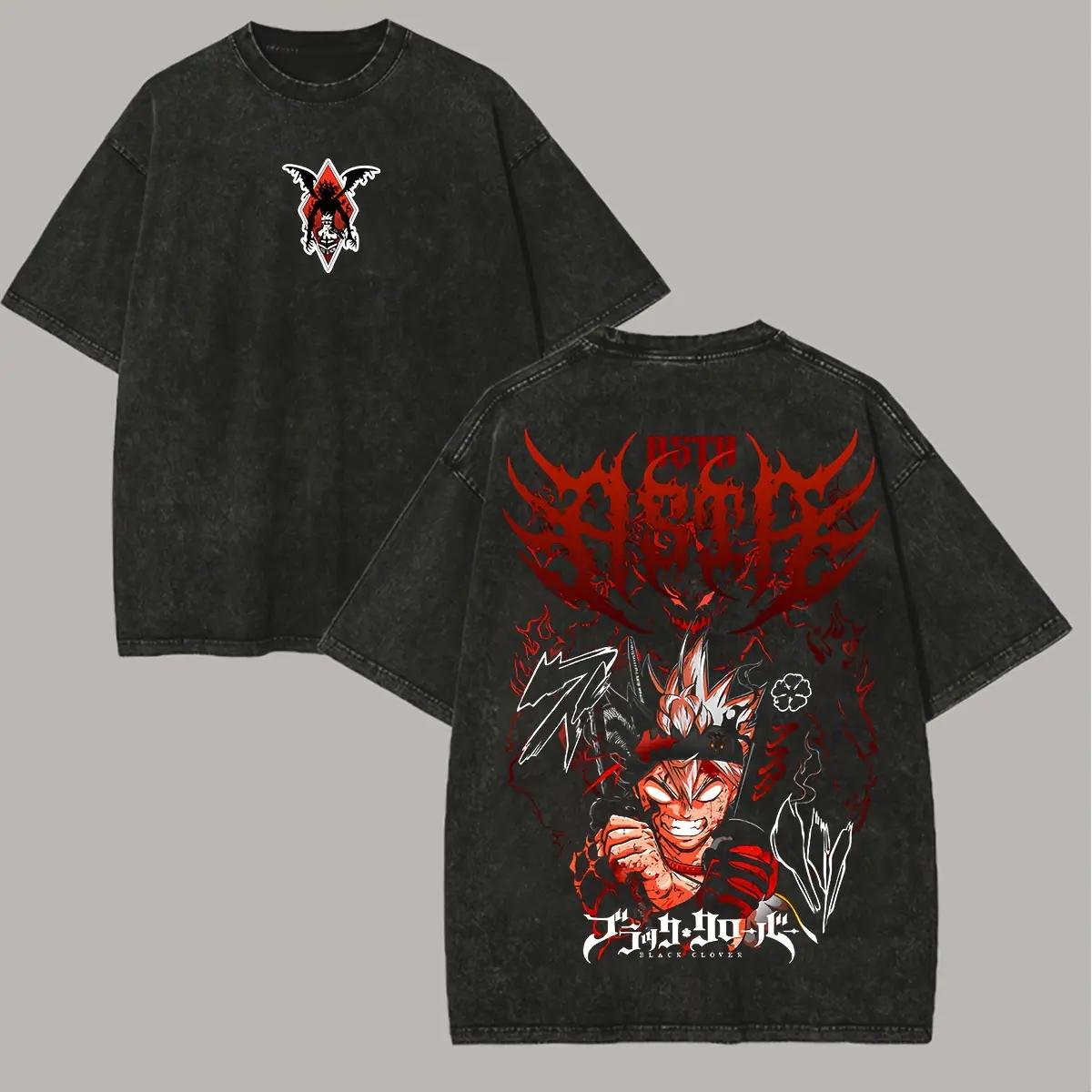 Black Clover Asta Anime T-shirt Vintage Y2k Washed Oversized T Shirt Summer Short Sleeve Cotton Tees Tops Men Women Clothing S
Black Clover Asta Anime T-shirt Vintage Y2k Washed Oversized T Shirt Summer Short Sleeve Cotton Tees Tops Men Women Clothing S