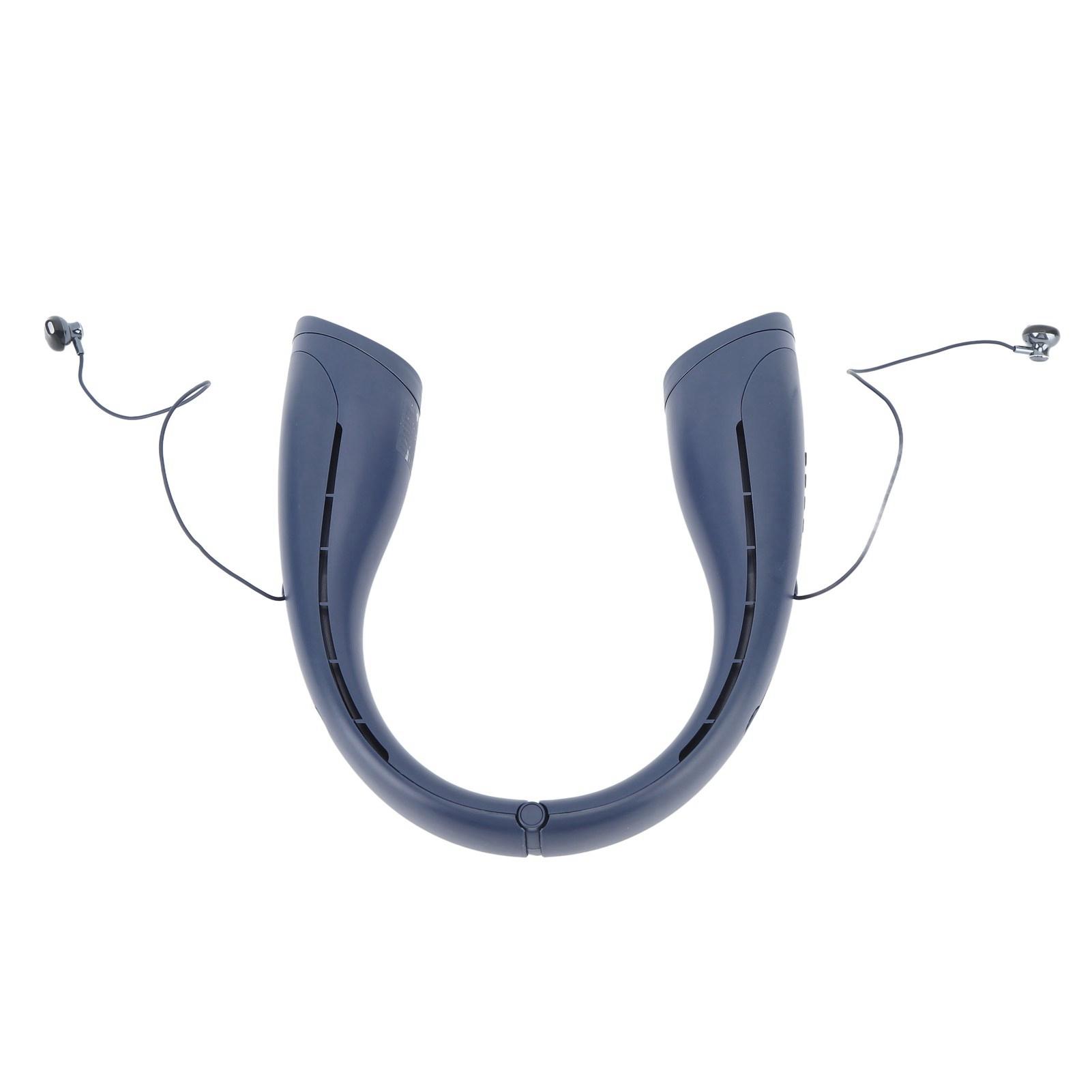 Neck Fan with Headphone USB Rechargeable 4000mAh Wearable Hands Bladeless Quiet Portable Neckband Fan
Neck Fan with Headphone USB Rechargeable 4000mAh Wearable Hands Bladeless Quiet Portable Neckband Fan