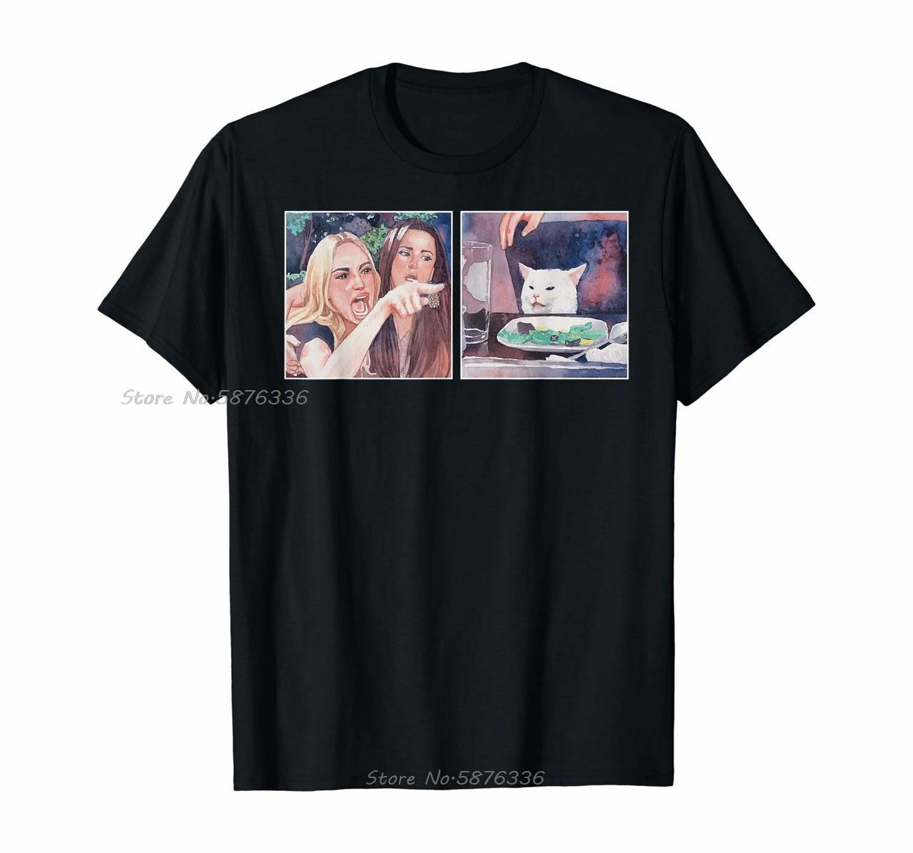 Woman Yelling At A Cat Meme Tshirt Cotton T Shirt For Men Women Male Female Girl Tshirt Funny Summer Tees Men Clothing S
Woman Yelling At A Cat Meme Tshirt Cotton T Shirt For Men Women Male Female Girl Tshirt Funny Summer Tees Men Clothing S
