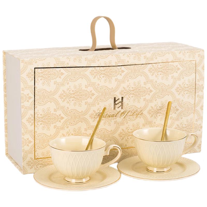 Rococo Embossed Coffee Cup & Saucer Gift Set
Rococo Embossed Coffee Cup & Saucer Gift Set