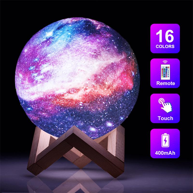 Remote Control 16 Colors 3D PLA Starry Sky LED Moon Lamp USB Rechargeable Moon Light for Birthday Gift 15cm
Remote Control 16 Colors 3D PLA Starry Sky LED Moon Lamp USB Rechargeable Moon Light for Birthday Gift 15cm