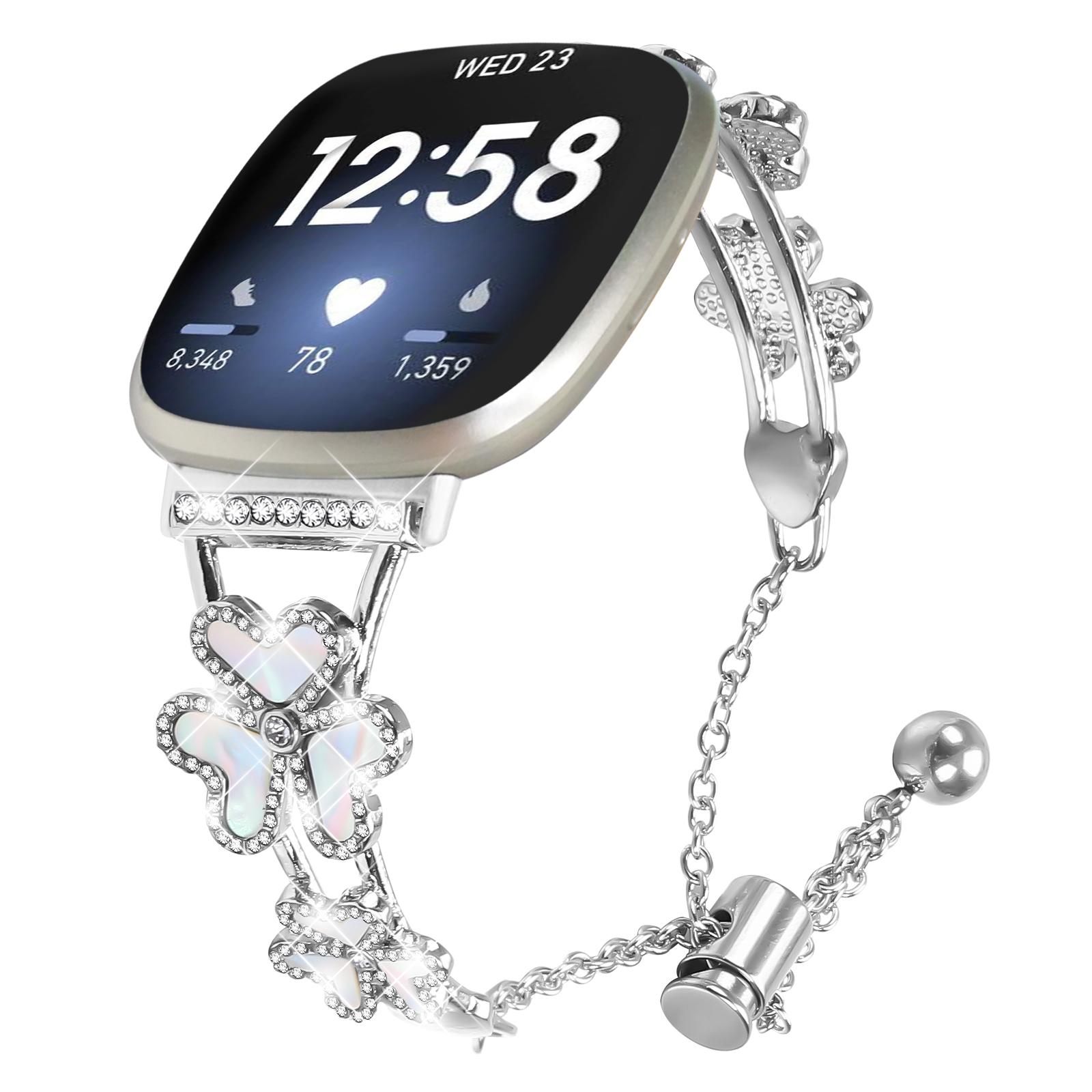 Metal Band For Fitbit Versa 4/Sense 2 Heart Clover Decor Watch Strap Replacement Silver
Metal Band For Fitbit Versa 4/Sense 2 Heart Clover Decor Watch Strap Replacement Silver