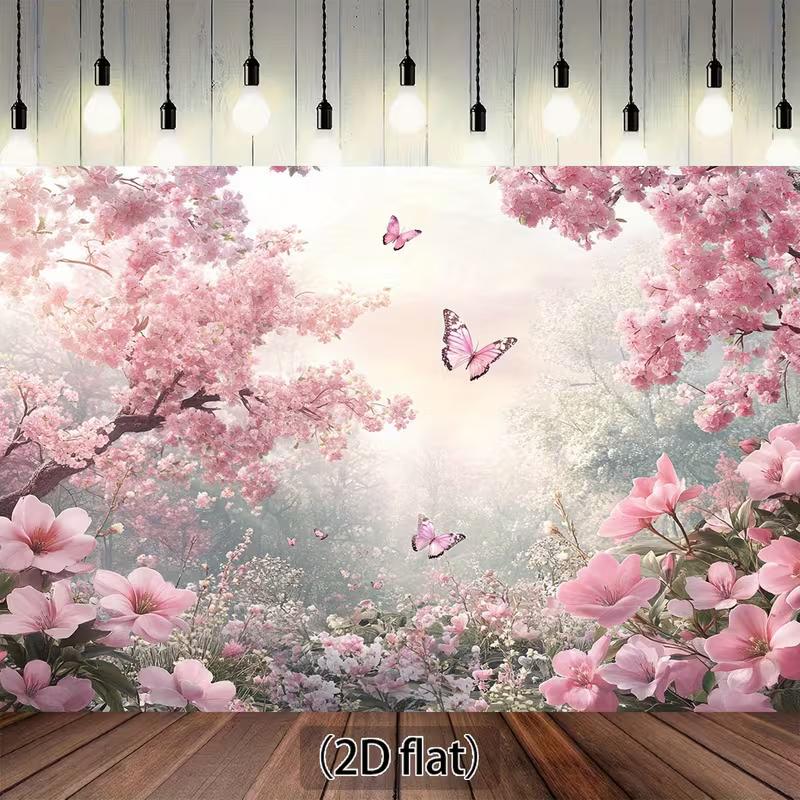 2D Romantic Spring Backdrop, Magnolia & Cherry Blossom Flowers Background 47.2x31.5inch/120*80cm
2D Romantic Spring Backdrop, Magnolia & Cherry Blossom Flowers Background 47.2x31.5inch/120*80cm