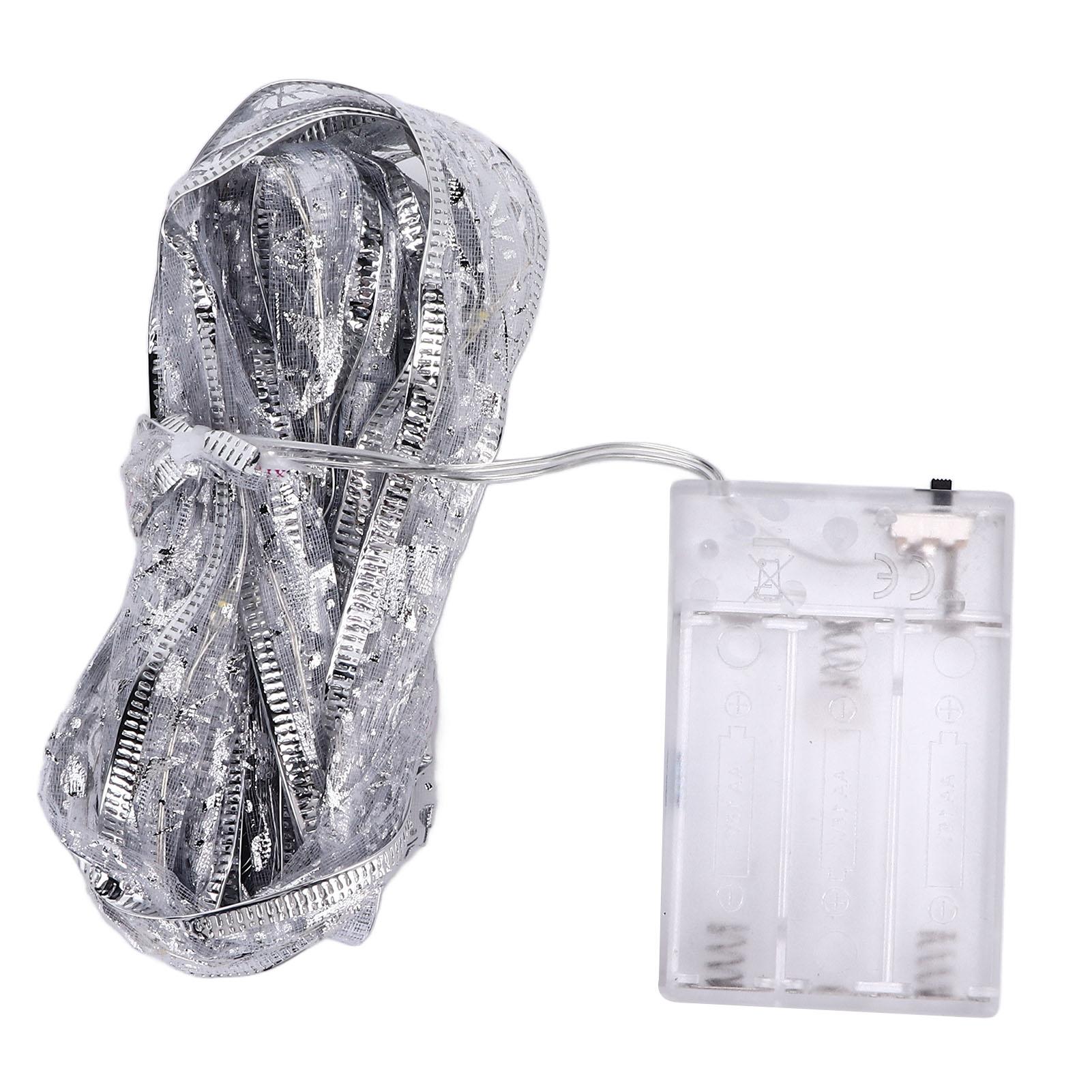 13.12ft LED Christmas Ribbon Light Waterproof Christmas Tree Decorative Light Silver Light
13.12ft LED Christmas Ribbon Light Waterproof Christmas Tree Decorative Light Silver Light