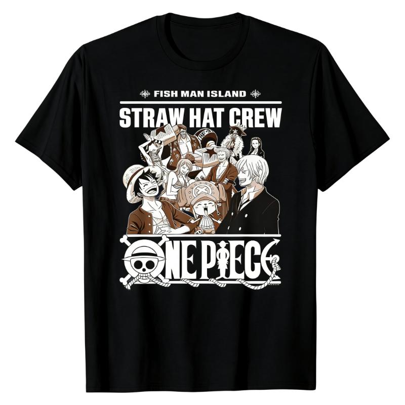 One Piece Straw Hat Crew TShirt Fish Man Island Character Group Print 100 Cotton Crew Neck Trendy Casual Fashion Street Tops S
One Piece Straw Hat Crew TShirt Fish Man Island Character Group Print 100 Cotton Crew Neck Trendy Casual Fashion Street Tops S