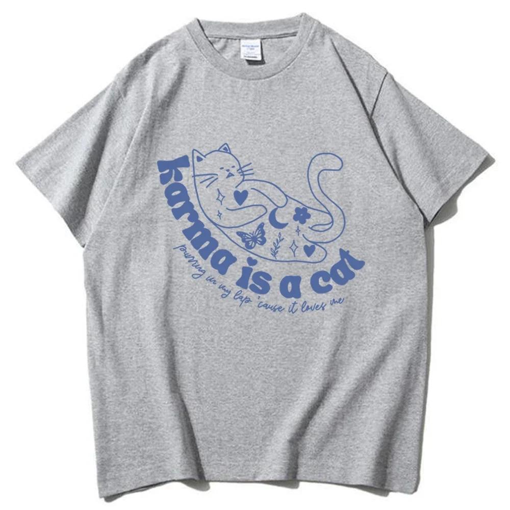 Karma Is A Cat Shirt Taylor Midnights Shirt Gift for Fans Cat Lover Shirt Swiftie Shirt ONeck Cute Short Sleeve Shirts S
Karma Is A Cat Shirt Taylor Midnights Shirt Gift for Fans Cat Lover Shirt Swiftie Shirt ONeck Cute Short Sleeve Shirts S