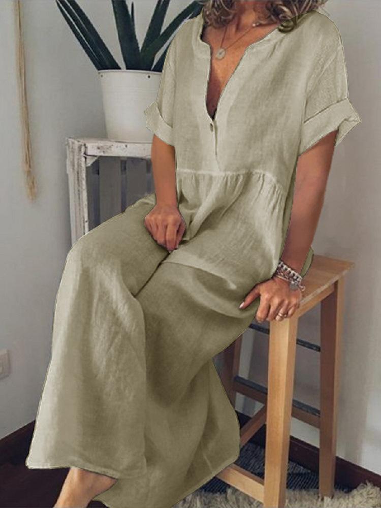 Модное летнее женское платье свободного кроя большого размера однотонной расцветки 3XL желто-зеленый
Модное летнее женское платье свободного кроя большого размера однотонной расцветки 3XL желто-зеленый