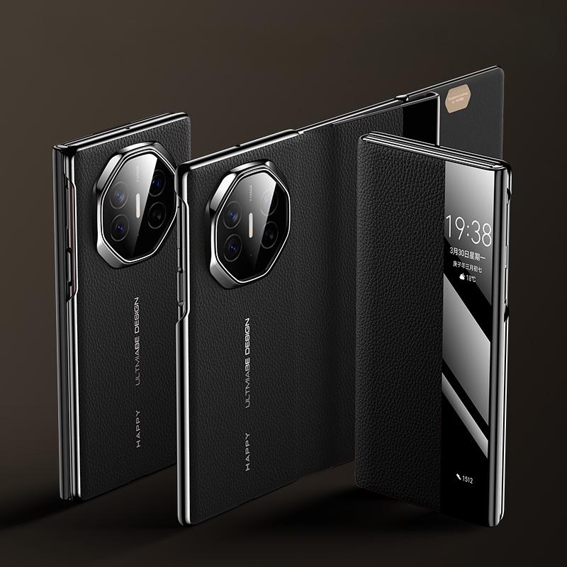 Роскошный деловой высококачественный кожаный складной чехол для Huawei Mate XT, однотонный, на ощупь, ультратонкий, с магнитным покрытием из искусственной кожи, противоударный защитный чехол For HUAWEI MATE XT чёрный
Роскошный деловой высококачественный кожаный складной чехол для Huawei Mate XT, однотонный, на ощупь, ультратонкий, с магнитным покрытием из искусственной кожи, противоударный защитный чехол For HUAWEI MATE XT чёрный