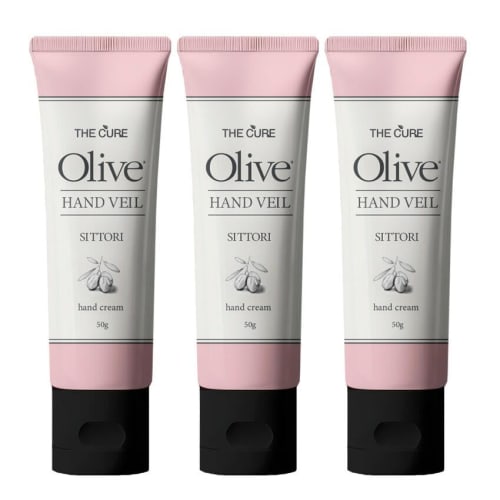 The Cure Olive Hand Veil Moisturizing Hand Cream, 50g x 3 pack
The Cure Olive Hand Veil Moisturizing Hand Cream, 50g x 3 pack