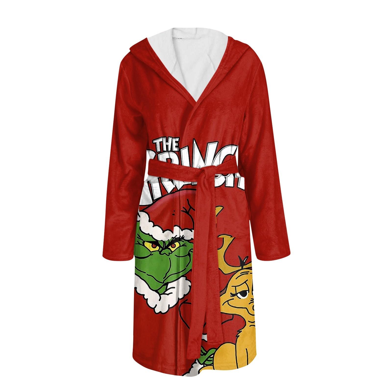 Bathrobe For Men And Women Printed Flannel Bathrobe Absorbent Quick-drying Cotton Nightgown S винний
Bathrobe For Men And Women Printed Flannel Bathrobe Absorbent Quick-drying Cotton Nightgown S винний