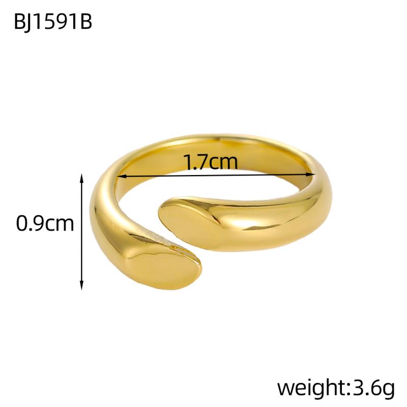 CARLIDANA Non Tarnish Jewelry Gold Plated Stainless Steel Open Ring Waterproof Multilayer Hollow Out Geometric Women Ring resizable
CARLIDANA Non Tarnish Jewelry Gold Plated Stainless Steel Open Ring Waterproof Multilayer Hollow Out Geometric Women Ring resizable