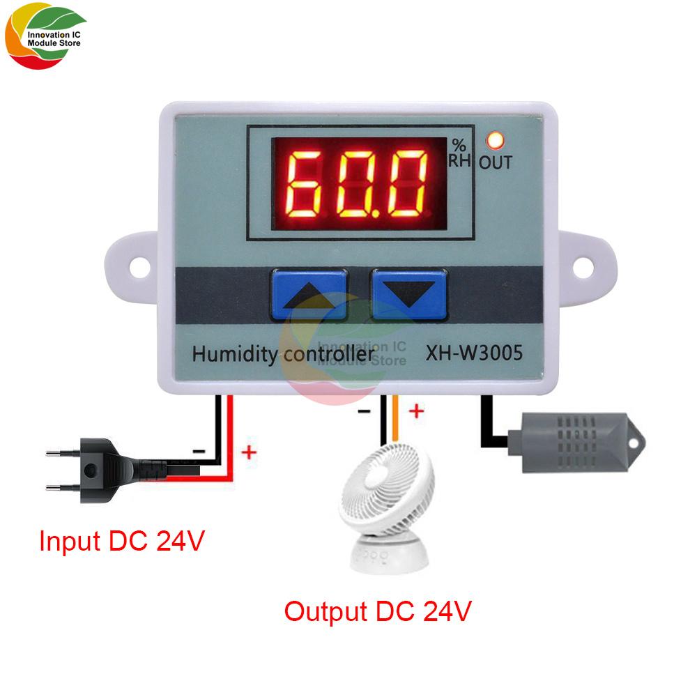 XH-W3005 W3005 LED Digital Humidity Controller 12V 24V 220V Hygrometer Control regulator Switch Hygrostat With Humidity Sensor
XH-W3005 W3005 LED Digital Humidity Controller 12V 24V 220V Hygrometer Control regulator Switch Hygrostat With Humidity Sensor