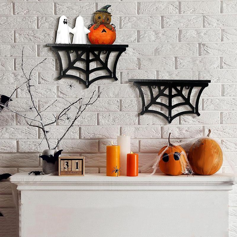 Halloween Organizer Wall Hanging Ornament Wooden Spider Web Design Punching Holiday Supplies
Halloween Organizer Wall Hanging Ornament Wooden Spider Web Design Punching Holiday Supplies