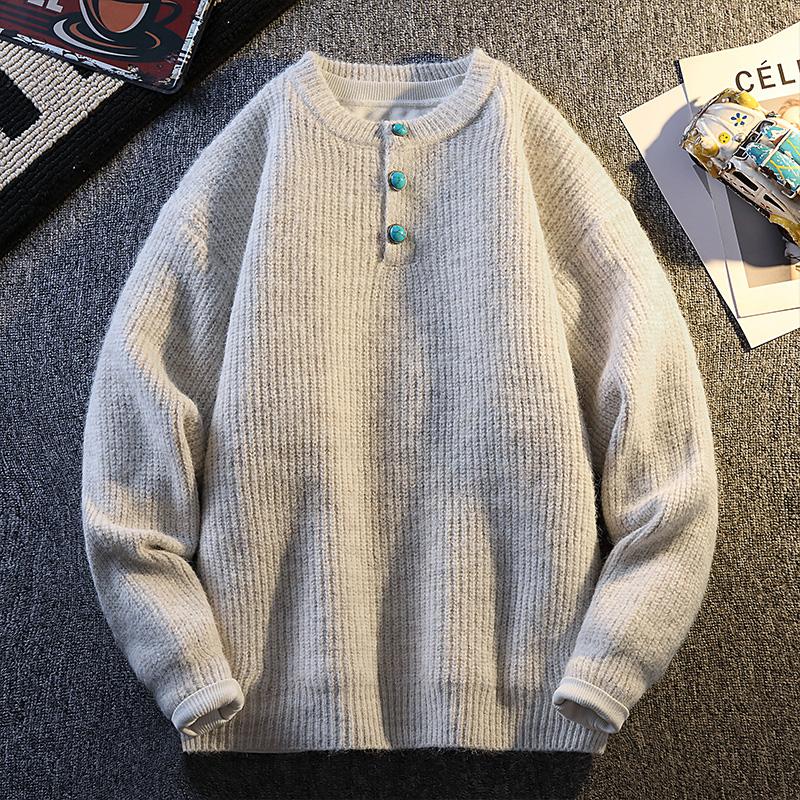 Однотонный пуловер с длинным рукавом и круглым вырезом на пуговицах, мужской модный топ M абрикосовый
Однотонный пуловер с длинным рукавом и круглым вырезом на пуговицах, мужской модный топ M абрикосовый