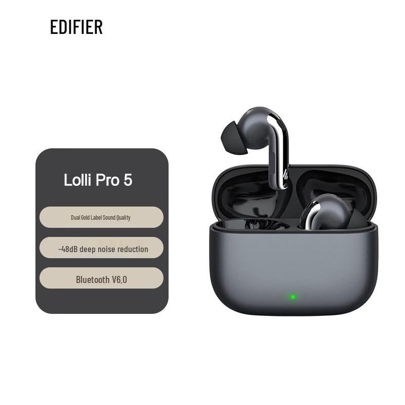 Edifier Lolli Pro 5 True Wireless Noise-Cancelling Earbuds
Edifier Lolli Pro 5 True Wireless Noise-Cancelling Earbuds