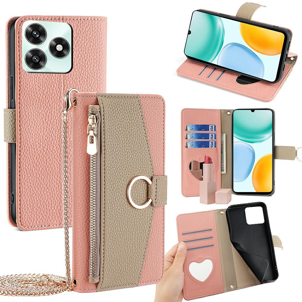 For Honor X5c 4G Case Mirror Wallet Leather Phone Cover with Chain Shoulder Strap
For Honor X5c 4G Case Mirror Wallet Leather Phone Cover with Chain Shoulder Strap