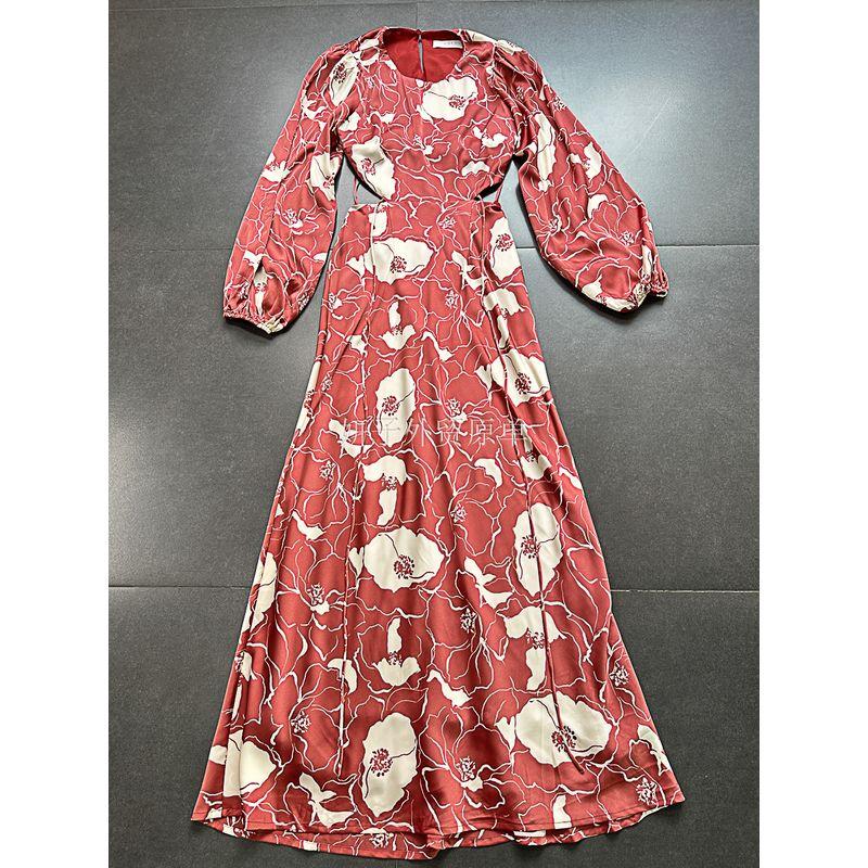 American Single High-End Line @ STR Grape Flower Hollow-out Midriff Florals Dress Slippery Material Long Sleeve Dress Grape Flower Dress L
American Single High-End Line @ STR Grape Flower Hollow-out Midriff Florals Dress Slippery Material Long Sleeve Dress Grape Flower Dress L