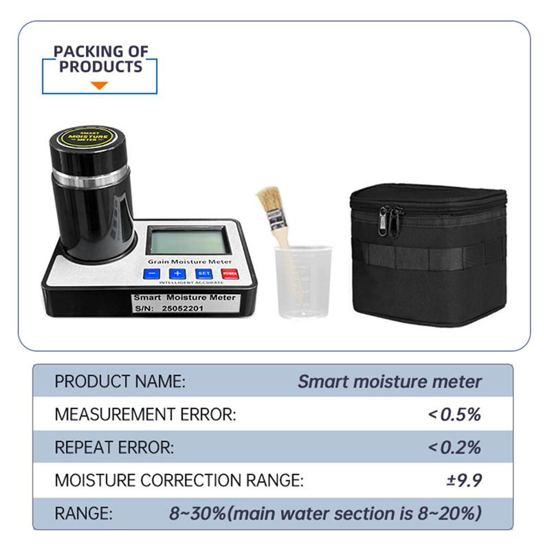 A84E-Smart Moisture Tester For 19 Kinds Of Grains Digital Display Grain Moisture Meter For Wheat Corn Cocoa Beans Analyzer
A84E-Smart Moisture Tester For 19 Kinds Of Grains Digital Display Grain Moisture Meter For Wheat Corn Cocoa Beans Analyzer
