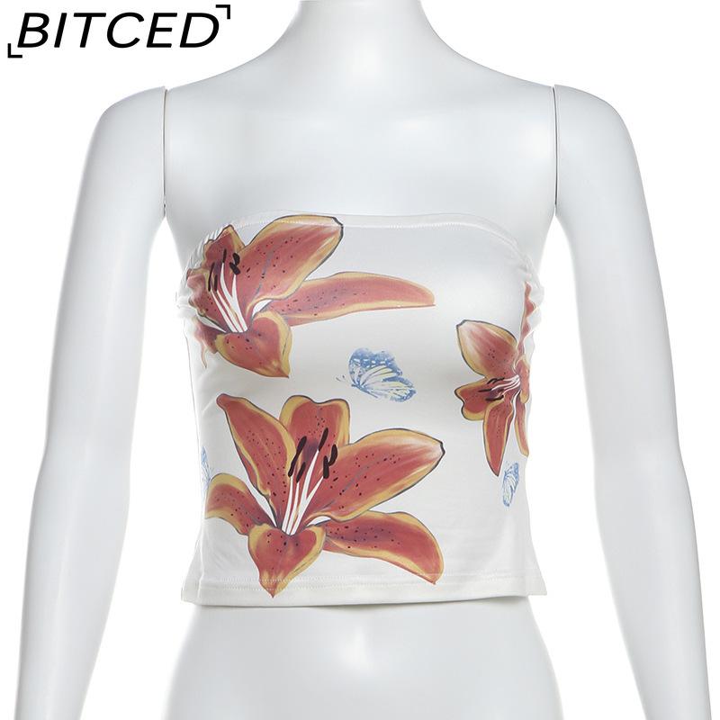 BITCED Summer Women s Streetwear Floral Print Sensual Crop-Top Bustier S
BITCED Summer Women s Streetwear Floral Print Sensual Crop-Top Bustier S