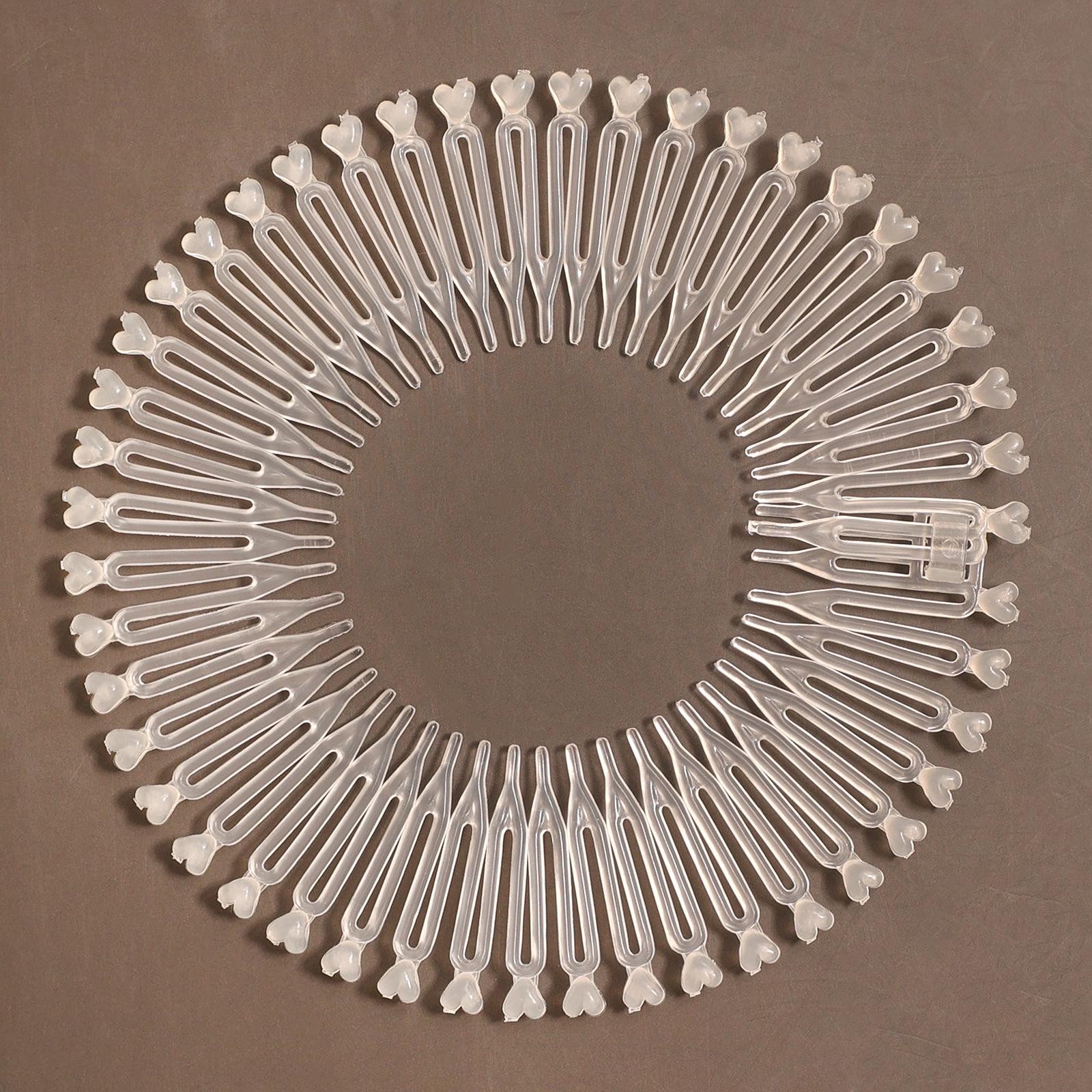 European Rhinestone Heart Elastic Headband Plastic Comb Hair Accessory
European Rhinestone Heart Elastic Headband Plastic Comb Hair Accessory
