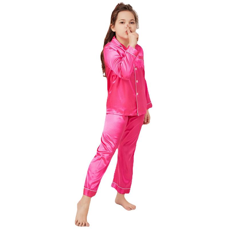 Spring & Autumn Satin Silk Kids Pajama Set - Long Sleeve, Thin Style, Unisex 170 (150-160 cm)
Spring & Autumn Satin Silk Kids Pajama Set - Long Sleeve, Thin Style, Unisex 170 (150-160 cm)