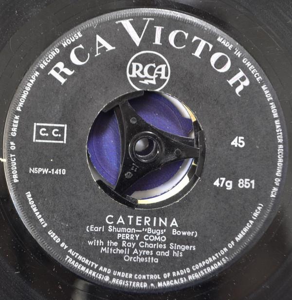 7-дюймовая пластинка PERRY COMO Caterina The Island Of Forgotten 47G851 RCA Victor 1962 Греция Поп Б/у
7-дюймовая пластинка PERRY COMO Caterina The Island Of Forgotten 47G851 RCA Victor 1962 Греция Поп Б/у