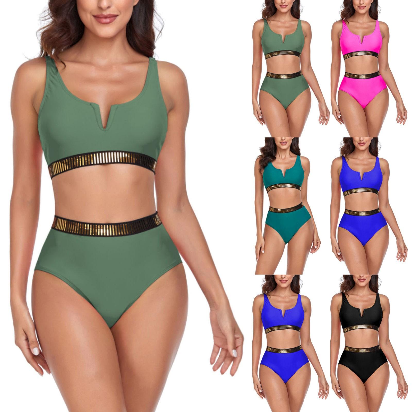 Сплит модный сплошной цвет бикини пляжный купальник(2 комплекта с накладками на грудь без стального бюстгальтера)
Сплит модный сплошной цвет бикини пляжный купальник(2 комплекта с накладками на грудь без стального бюстгальтера)