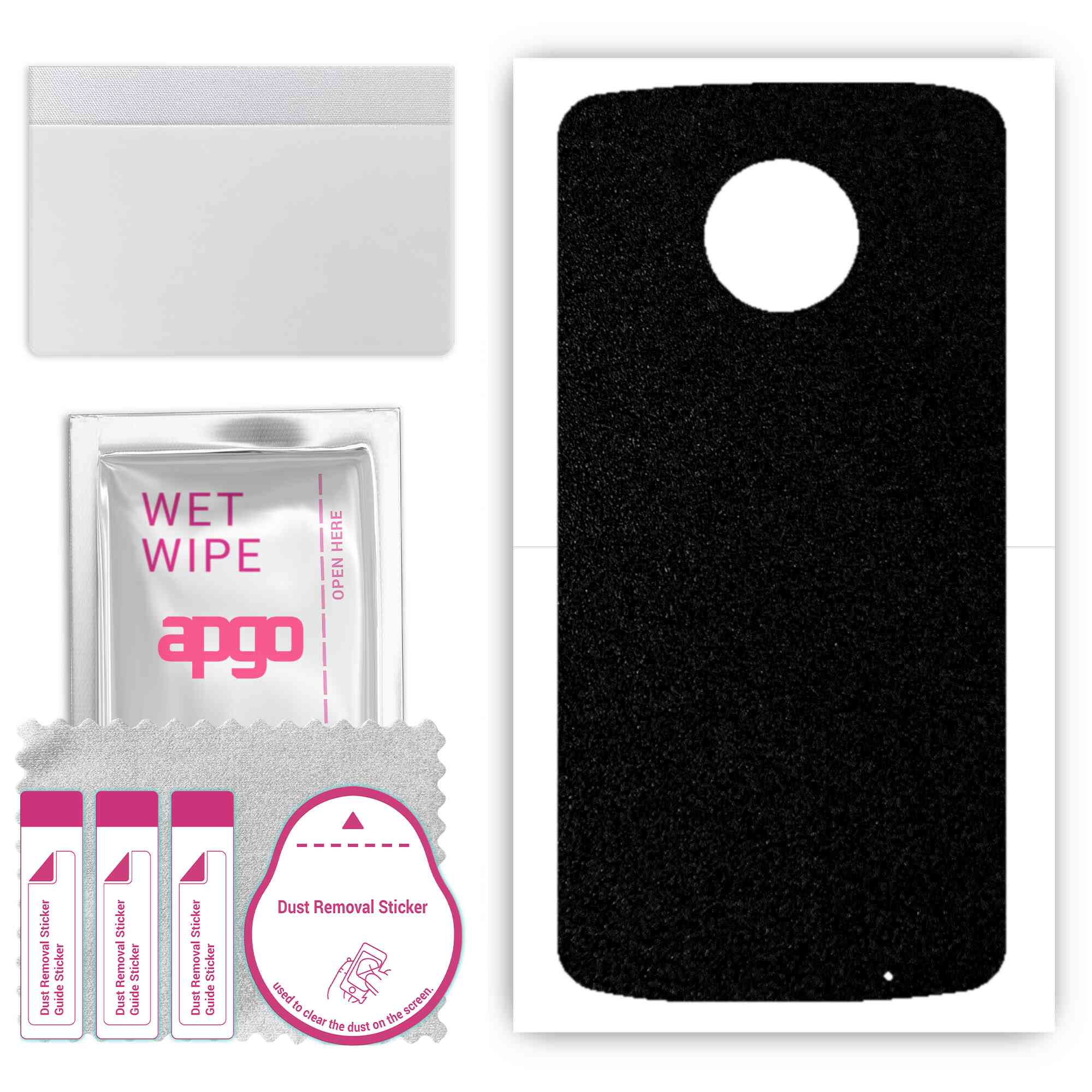 apgo Protective Skin Sticker for the back compatible with Motorola Moto G6 Plus, Wrap Film, Foil, Vinyl - Pattern Matte Black
apgo Protective Skin Sticker for the back compatible with Motorola Moto G6 Plus, Wrap Film, Foil, Vinyl - Pattern Matte Black