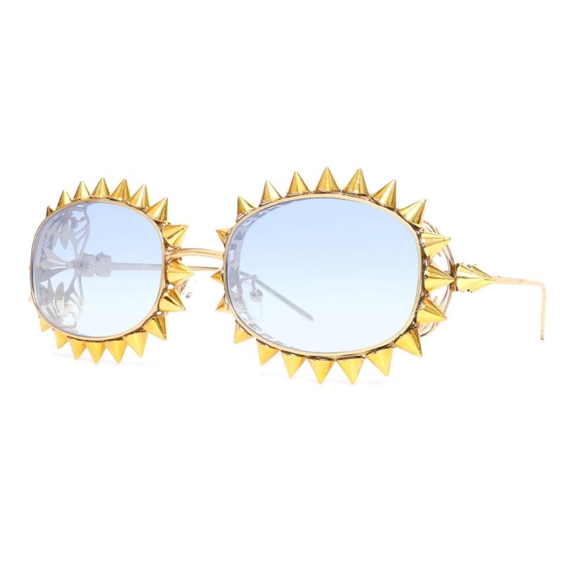 Stylish Oval Frame Sunglasses with Metal Rivet Studded Frame for Everyday Wear and Music Event Adult Unisex Eyewears
Stylish Oval Frame Sunglasses with Metal Rivet Studded Frame for Everyday Wear and Music Event Adult Unisex Eyewears
