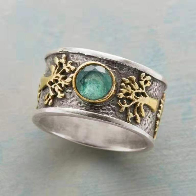 Wei Ya Creative Tree Of Life Light Green Vintage Ring Vintage Style Jewelry Direct Supply No. 11
Wei Ya Creative Tree Of Life Light Green Vintage Ring Vintage Style Jewelry Direct Supply No. 11