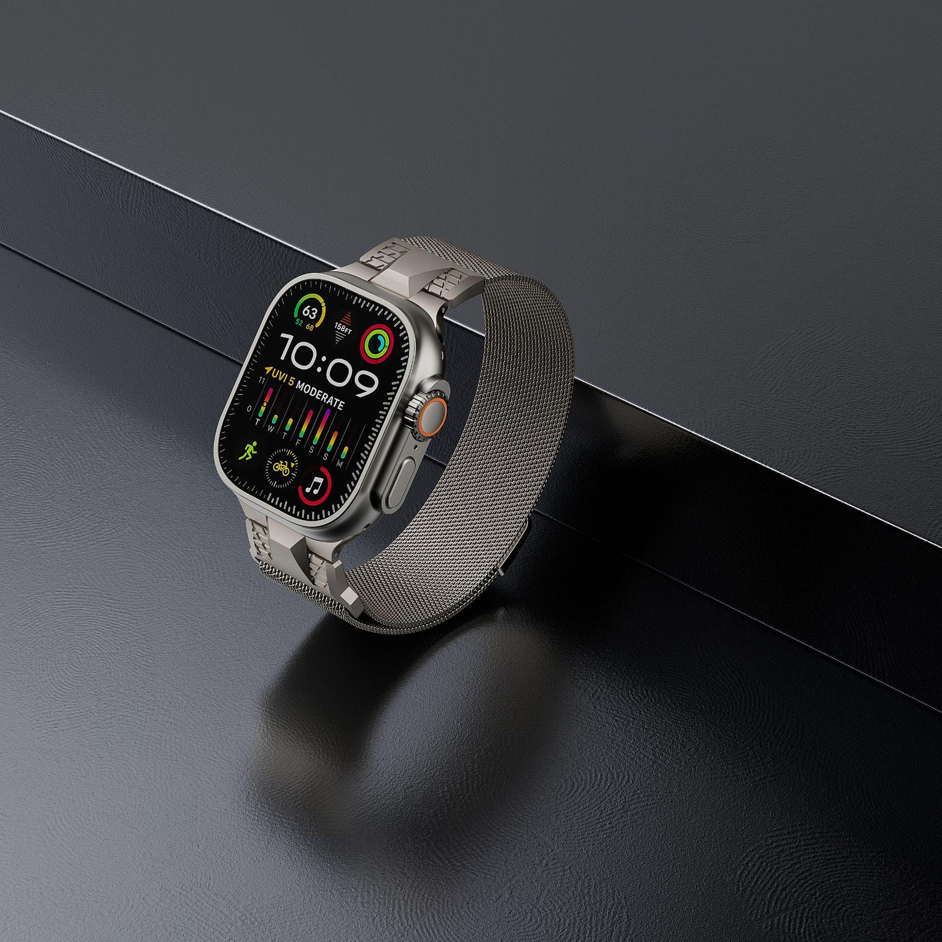 Подходит для Apple Watch Strap 6789 Generation Ultra Mecha Milan, металлический ремешок, ремешок Apple 42/44/45/49mm серебряный
Подходит для Apple Watch Strap 6789 Generation Ultra Mecha Milan, металлический ремешок, ремешок Apple 42/44/45/49mm серебряный