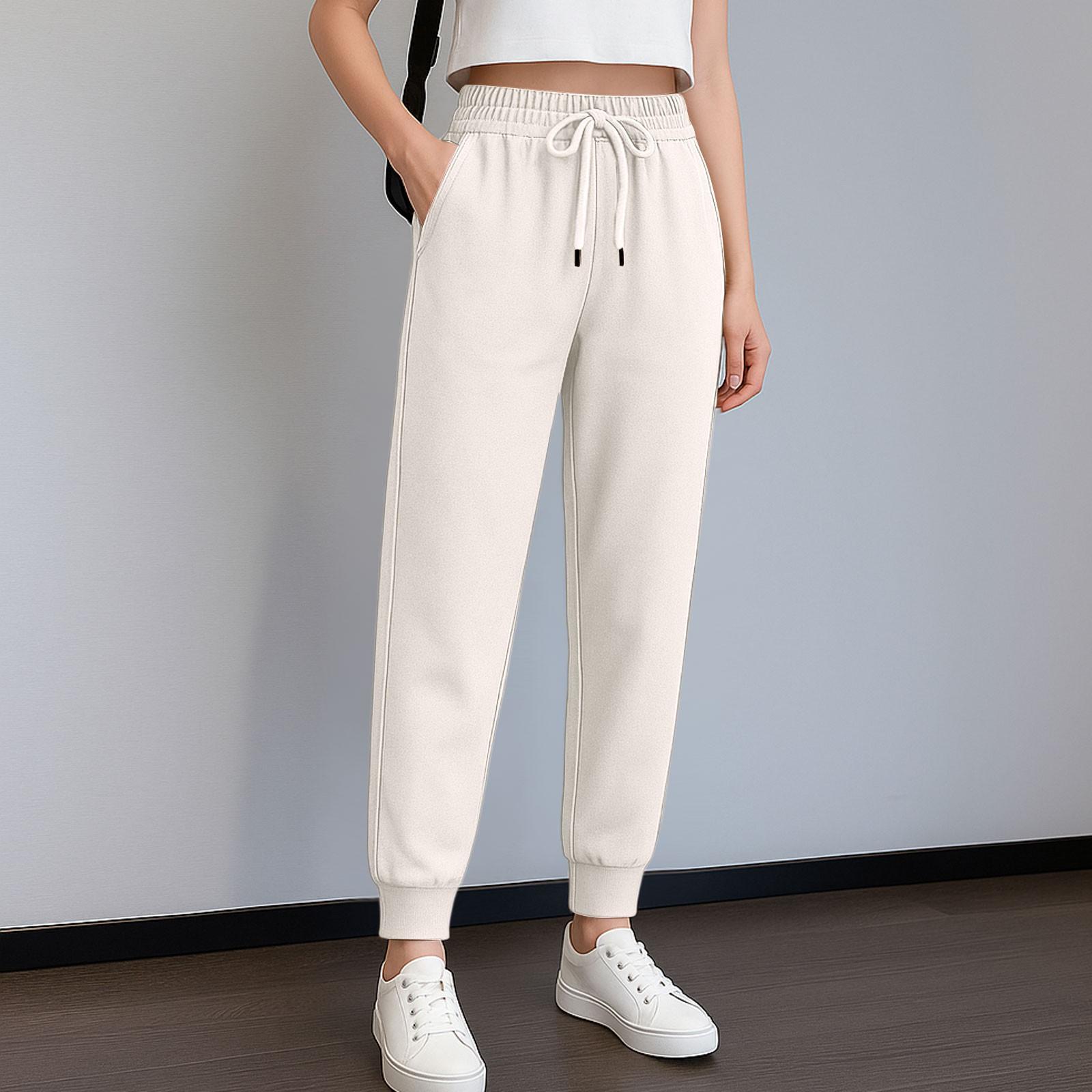 Sweatpants for Women Womens Sweatpants Mid Waist Solid Color Pants Casual Trousers Jogger Pants with Pocket XL белый
Sweatpants for Women Womens Sweatpants Mid Waist Solid Color Pants Casual Trousers Jogger Pants with Pocket XL белый