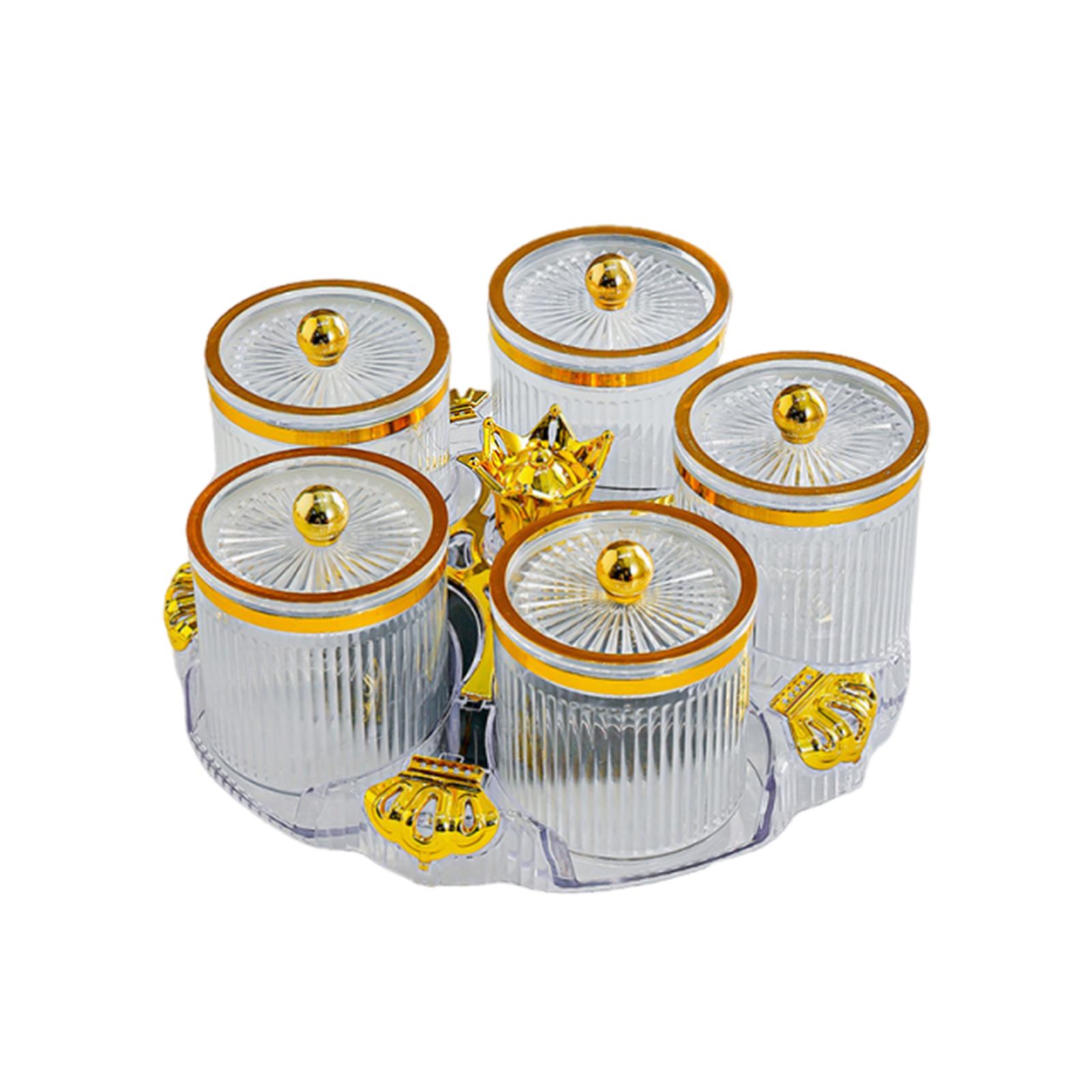 Rotating Condiment Pots Snack Container Modern Candy Storage Box Elegant Plastic Organizer for Housewarming Gift чистий
Rotating Condiment Pots Snack Container Modern Candy Storage Box Elegant Plastic Organizer for Housewarming Gift чистий