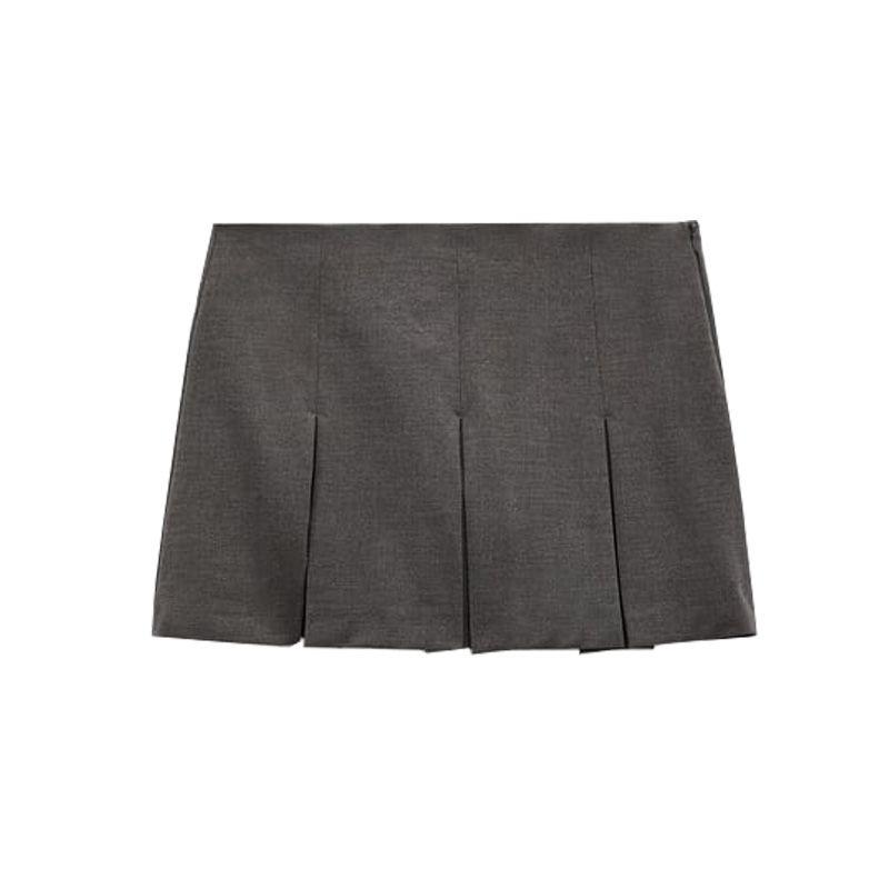 Younger College Style Fashionable All-Match Wide Pleated Skirt Medium Gray XS
Younger College Style Fashionable All-Match Wide Pleated Skirt Medium Gray XS