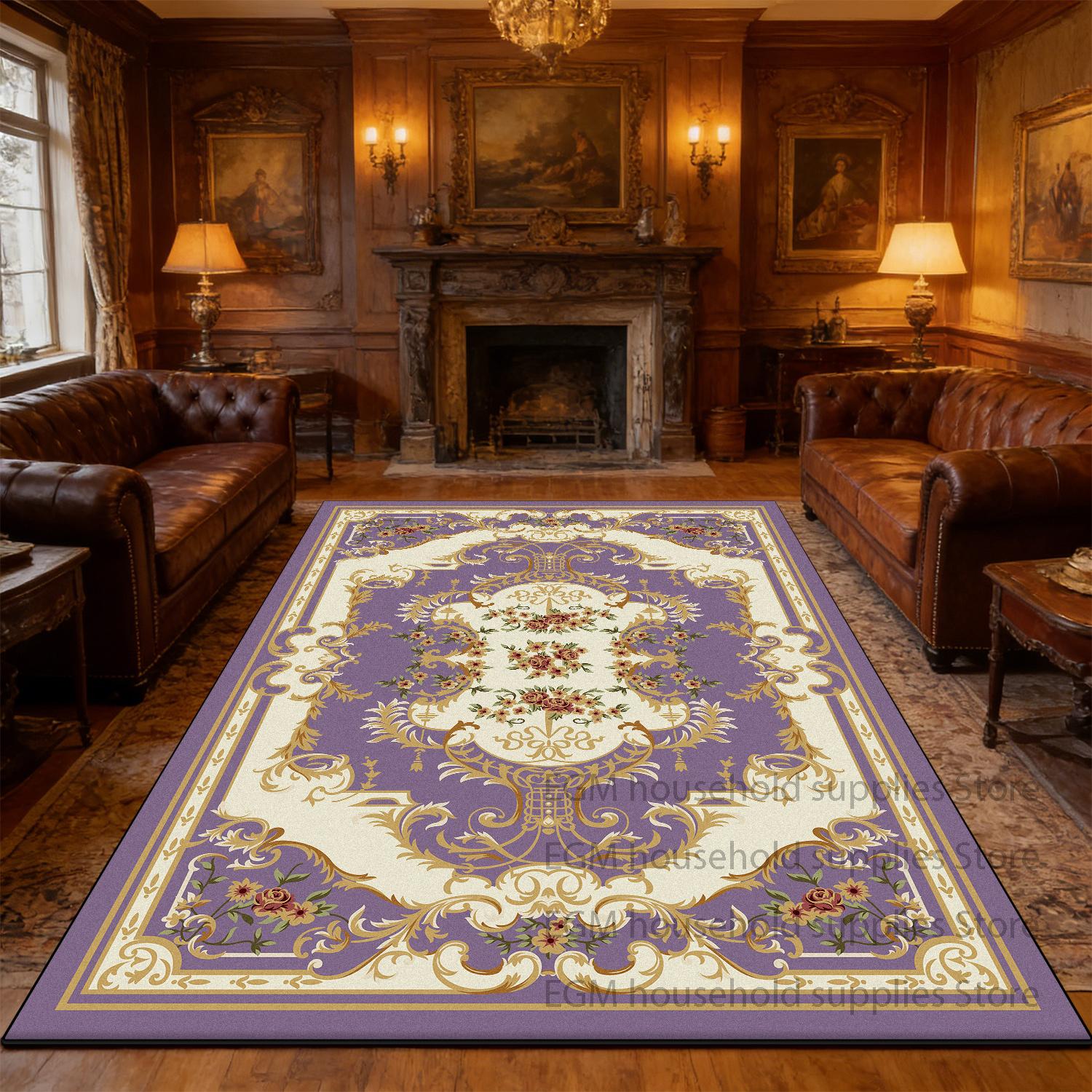 European Retro Carpet Luxury classical Living Room Decoration Bedroom Non-slip Rug Cloakroom Washable Soft Mat customizable 60x90cm
European Retro Carpet Luxury classical Living Room Decoration Bedroom Non-slip Rug Cloakroom Washable Soft Mat customizable 60x90cm