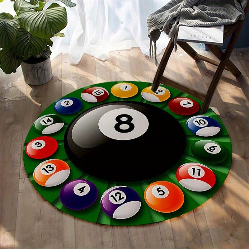 Creative Billiard Pool Table Round Area Rug Fun Snooker Print Floor Mat Luxury Bedside Carpet Living Room Decor Gift Diameter 60cm
Creative Billiard Pool Table Round Area Rug Fun Snooker Print Floor Mat Luxury Bedside Carpet Living Room Decor Gift Diameter 60cm
