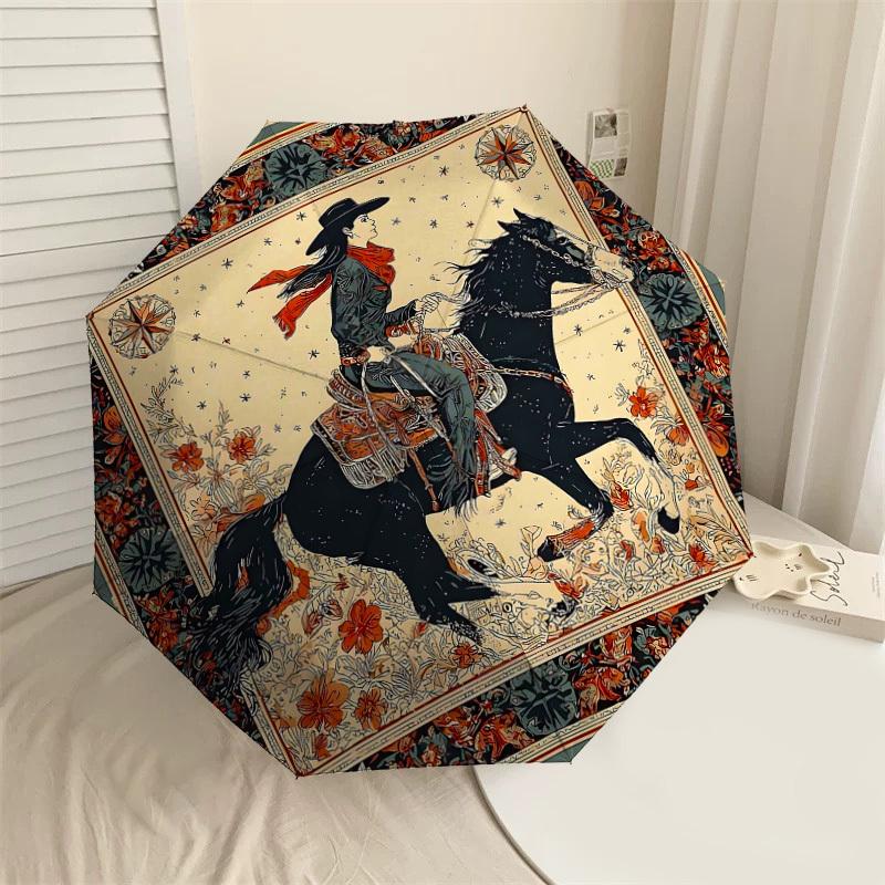 1PC Cowgirl Horse Umbrella-8-Rib Reinforced Portable Folding Travel Suitable for All Seasons Outdoor Daily Use Is an Ideal Choice -K0331
1PC Cowgirl Horse Umbrella-8-Rib Reinforced Portable Folding Travel Suitable for All Seasons Outdoor Daily Use Is an Ideal Choice -K0331