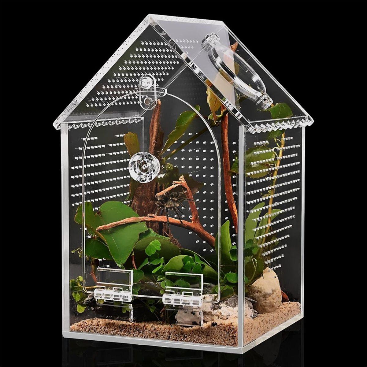 Jumping Spider Enclosure,Warp-Proof Seamless Acrylic Tarantula Terrarium,Front Opening Bug Habitat with Feeding Port China Mainland
Jumping Spider Enclosure,Warp-Proof Seamless Acrylic Tarantula Terrarium,Front Opening Bug Habitat with Feeding Port China Mainland